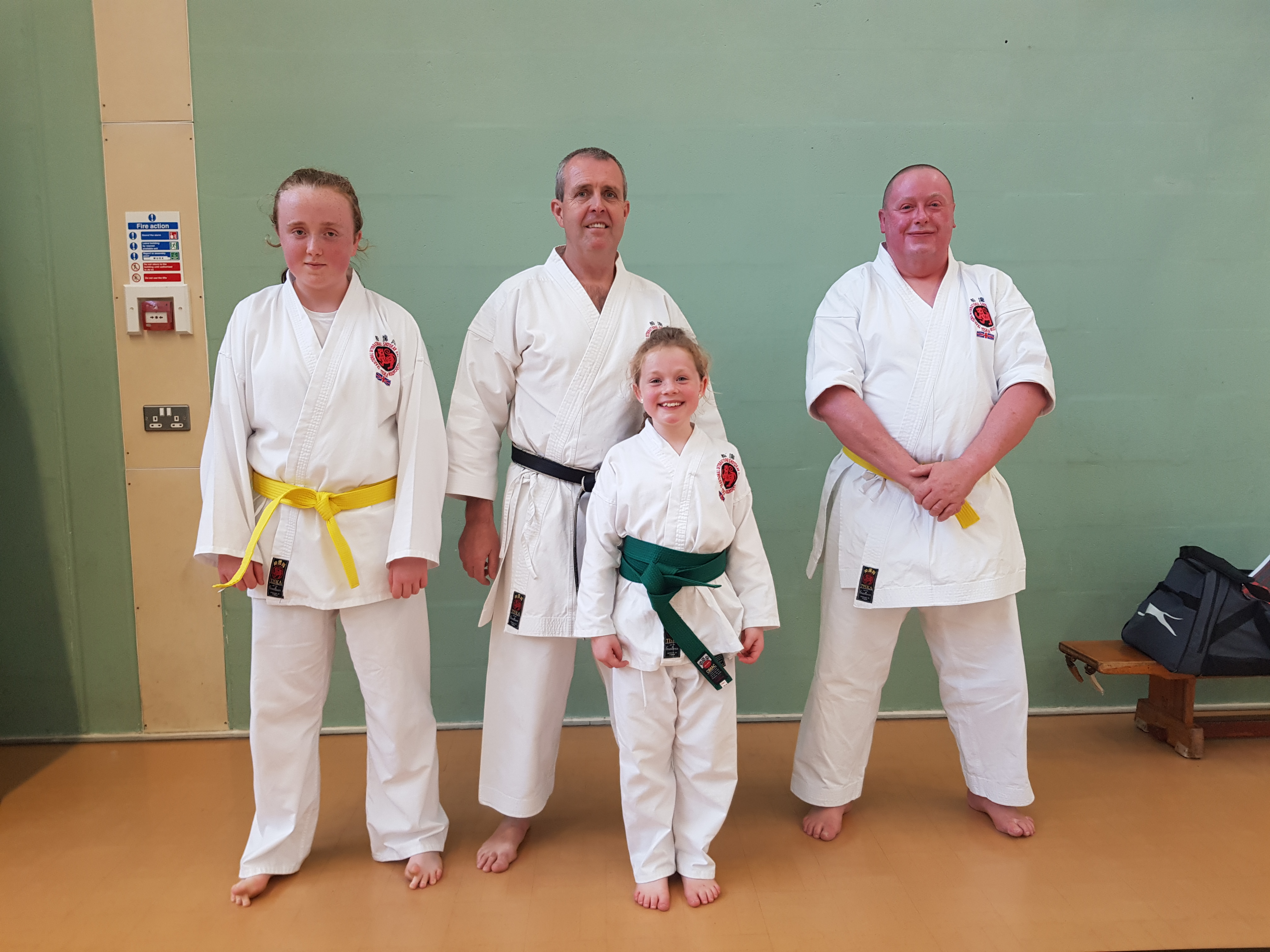 Karate grading success Steveley