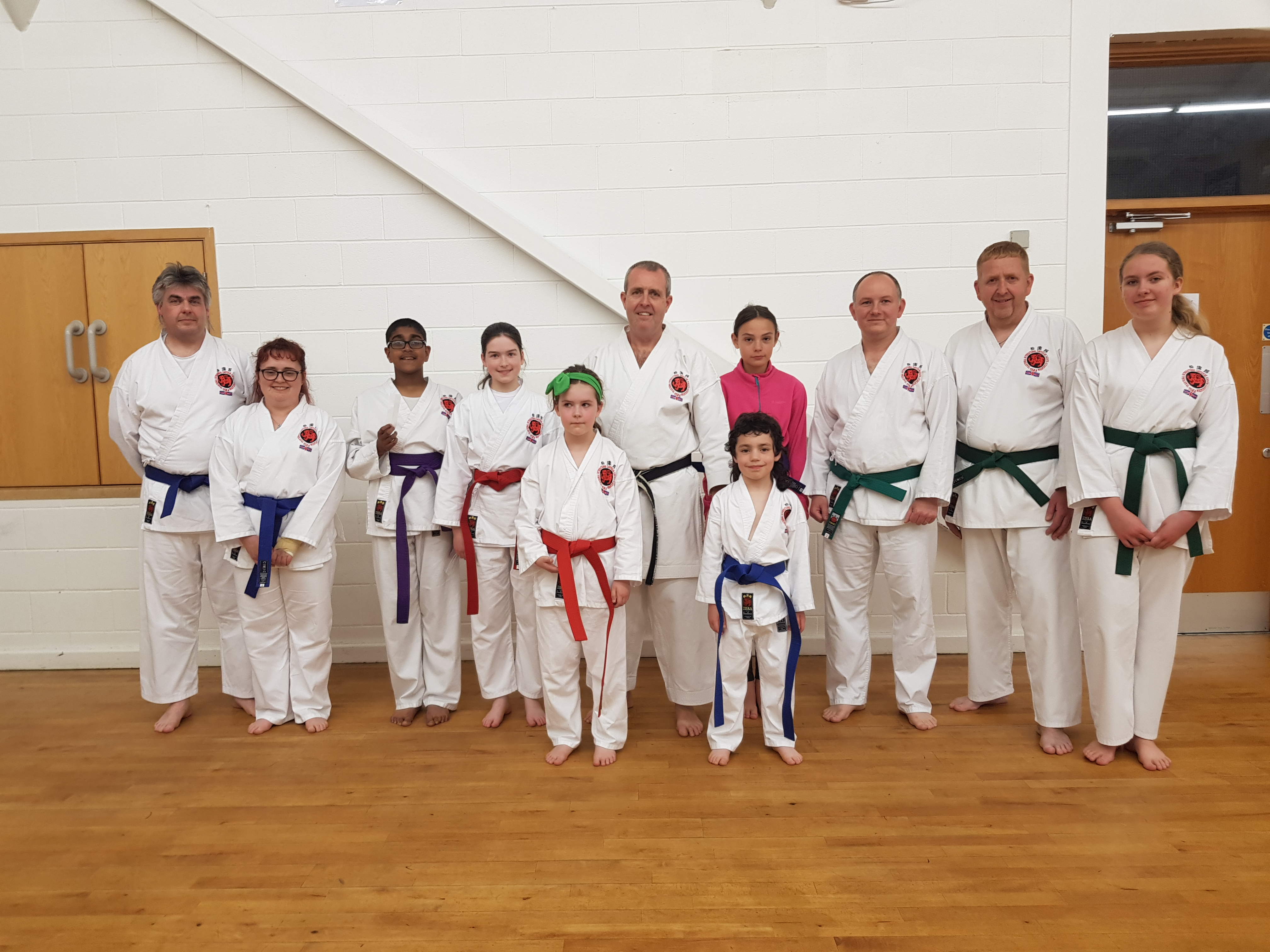 Karate grading success Dronfield