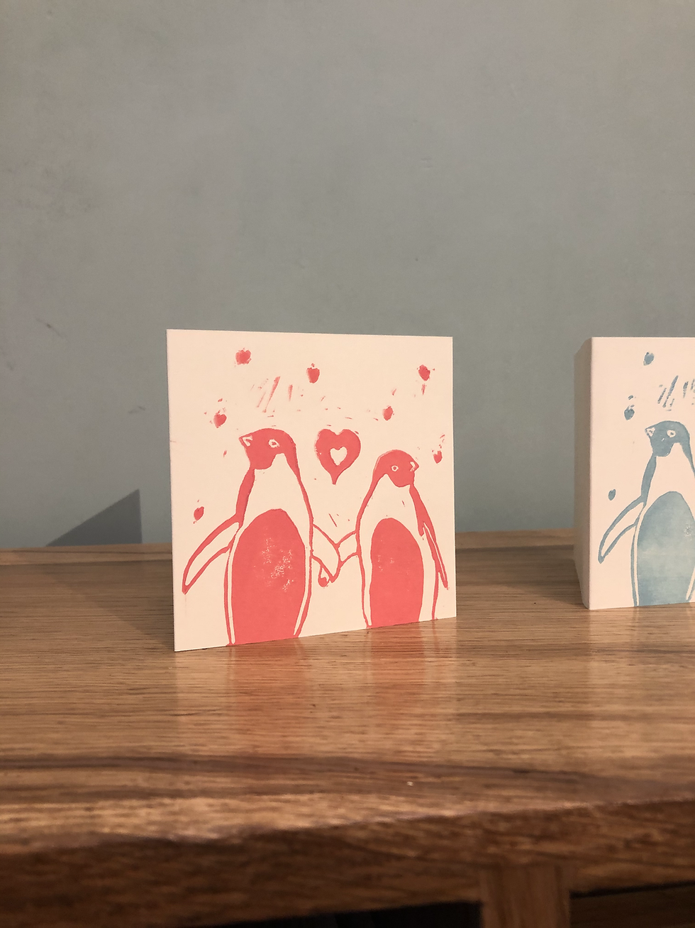 Thumbnail: Valentine Penguins