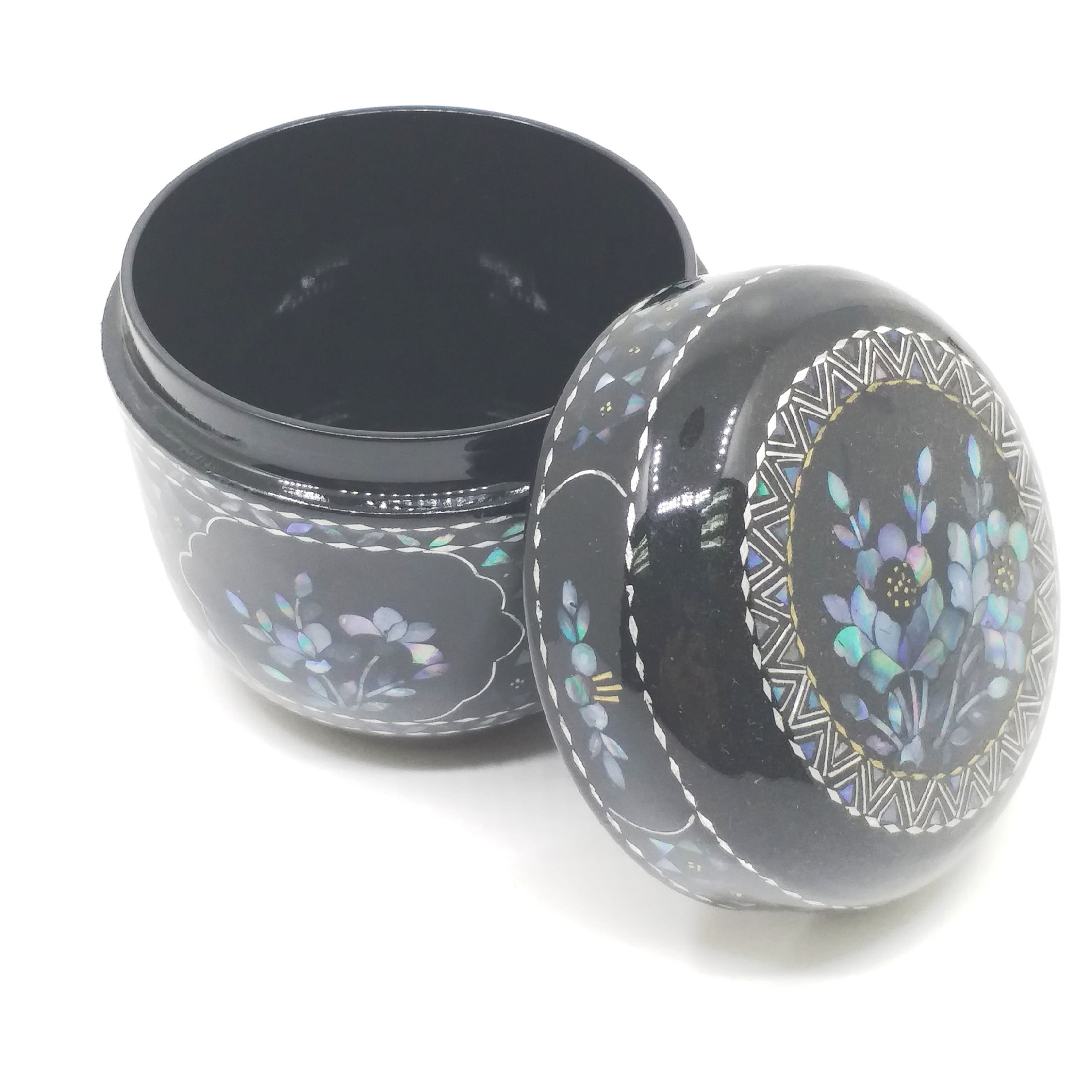 螺鈿漆茶棗Raden Lacquerware Tea Box