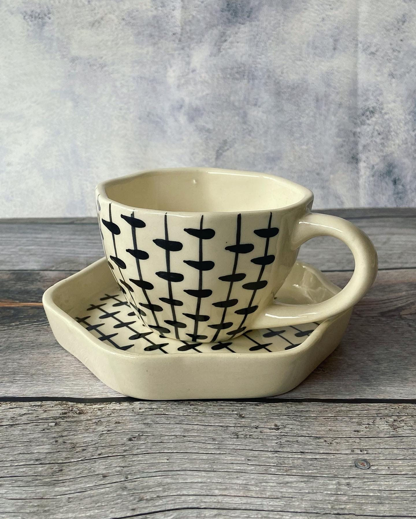 Crows on a Wire Cup and Saucer set