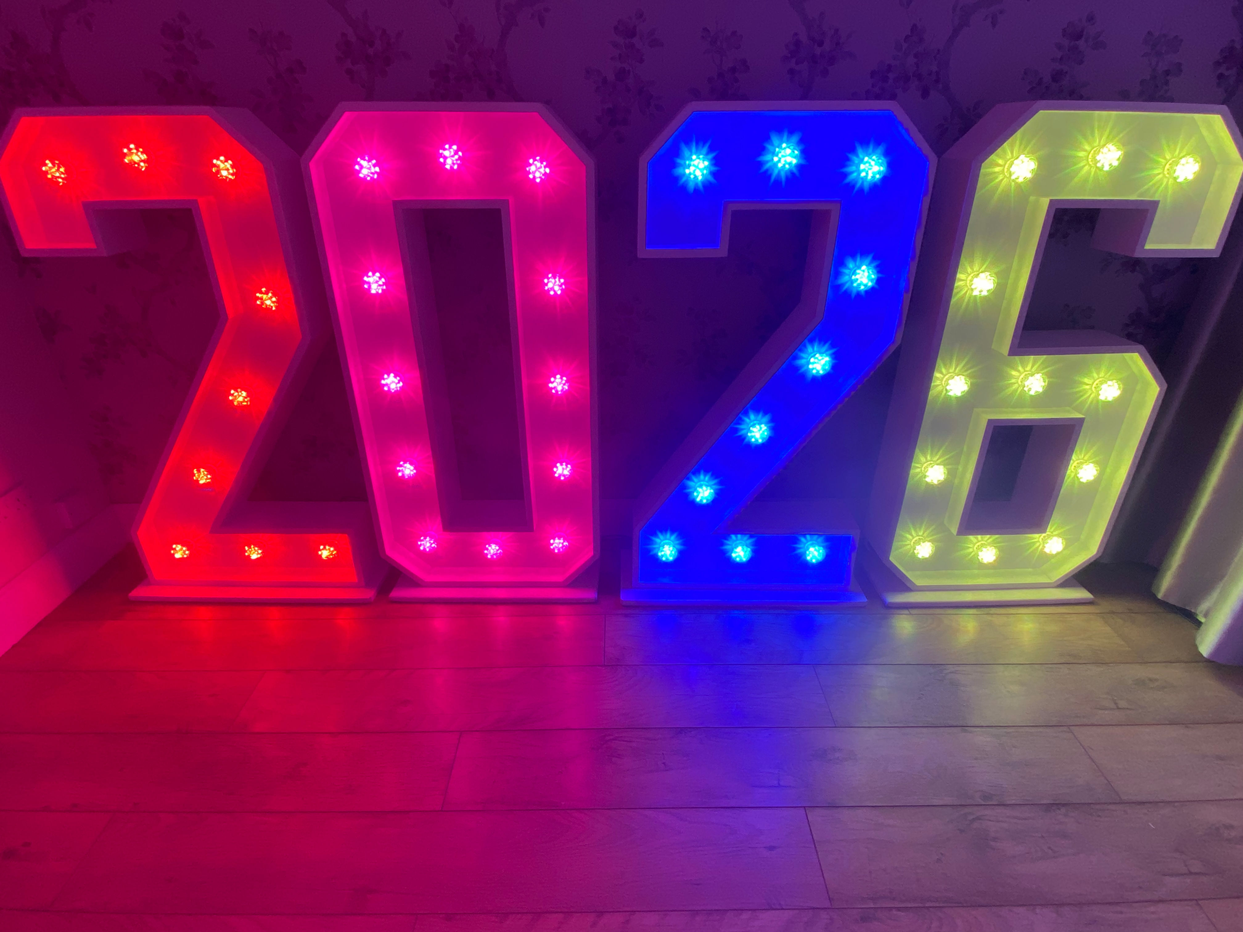 4ft Light Up '2026' Numbers