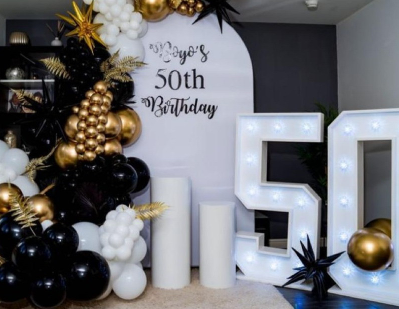 Giant Light Up Number Hire