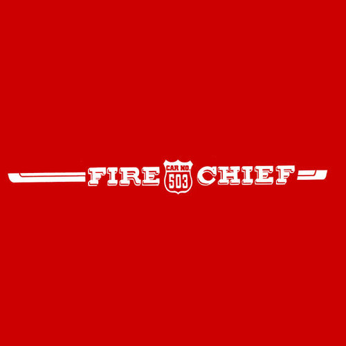 FIRE CHIEF 503 PEDAL CAR DECALS Creative Graphics