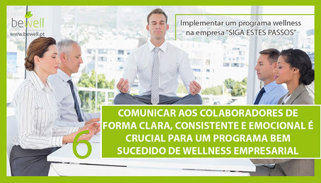 Plano de Wellness empresarial - Siga estes passos (6/6)