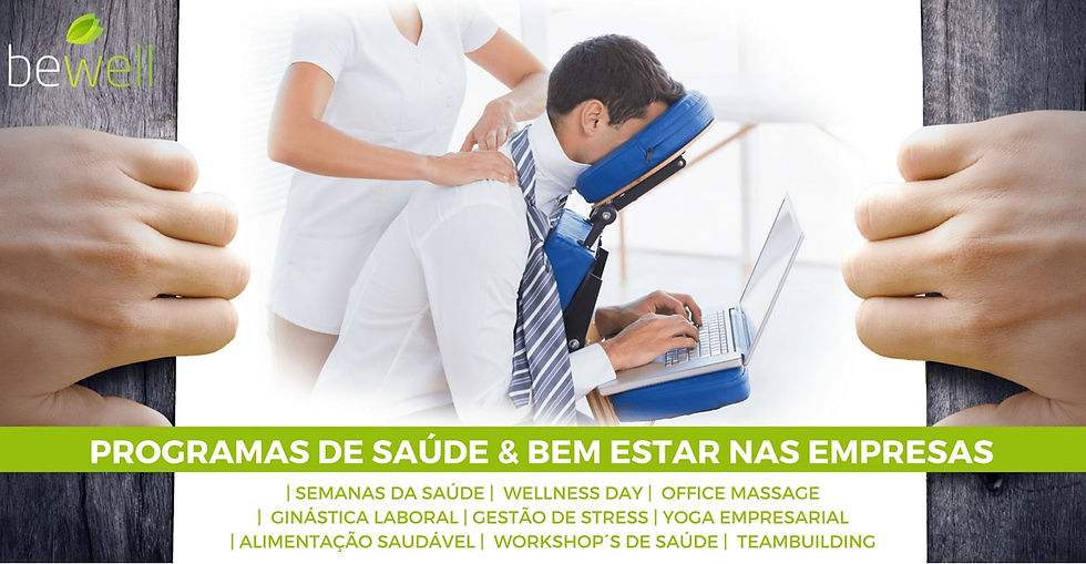 Chair Massages - Programas de Saúde e Bem-Estar nas Empresas - Bewell Portugal