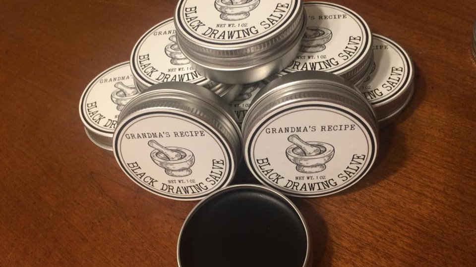 Black Drawing Salve 1oz Threefallsorganics