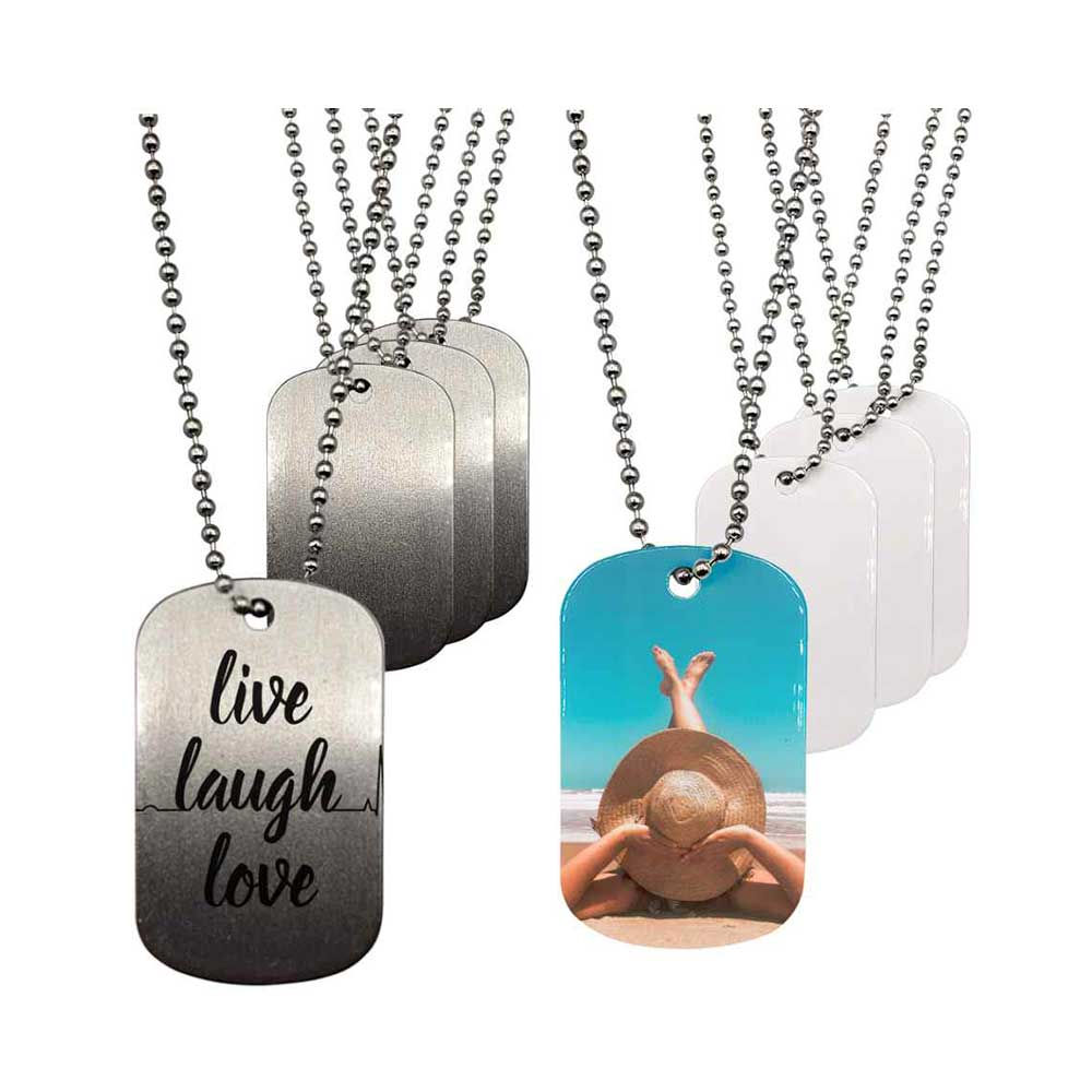 Metal dog tag personalize printing