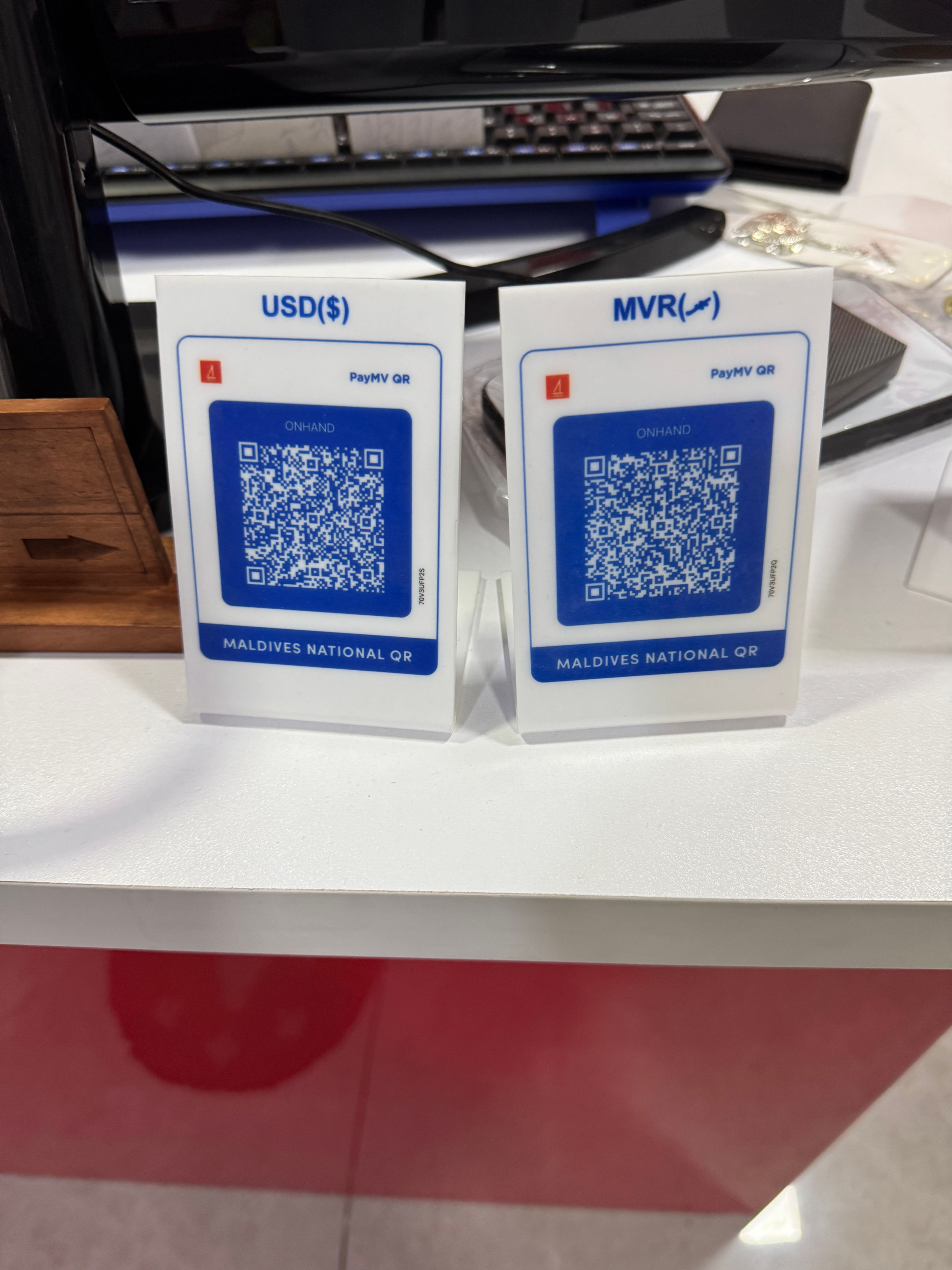 Acrylic stand Qr code printing service