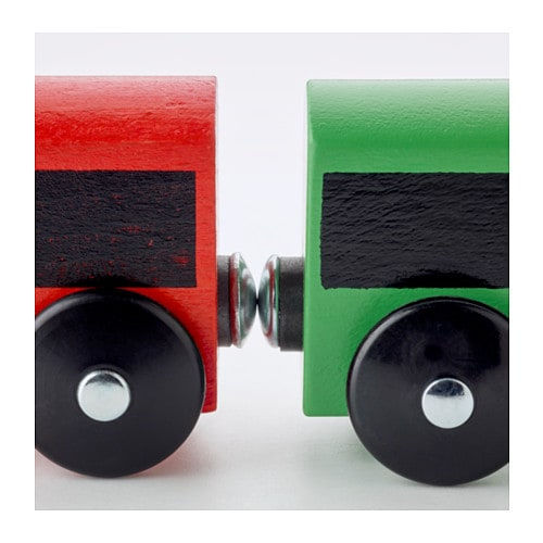 Thumbnail: 20-piece basic train set, multicolour