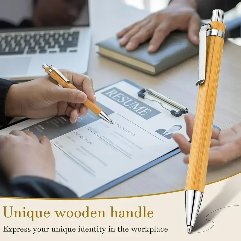 Thumbnail: Wooden Ballpoint Pens with customized engraving