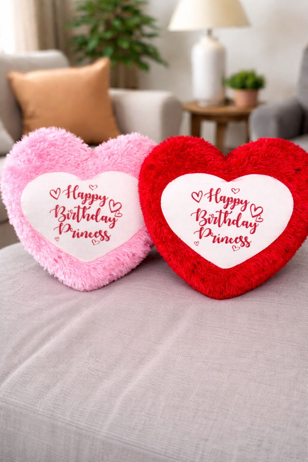 Velvet heart pillow 40x40cm