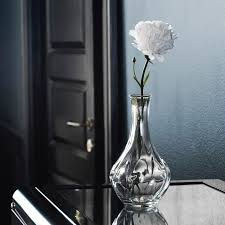 Thumbnail: Vase, clear glass, 17 cm