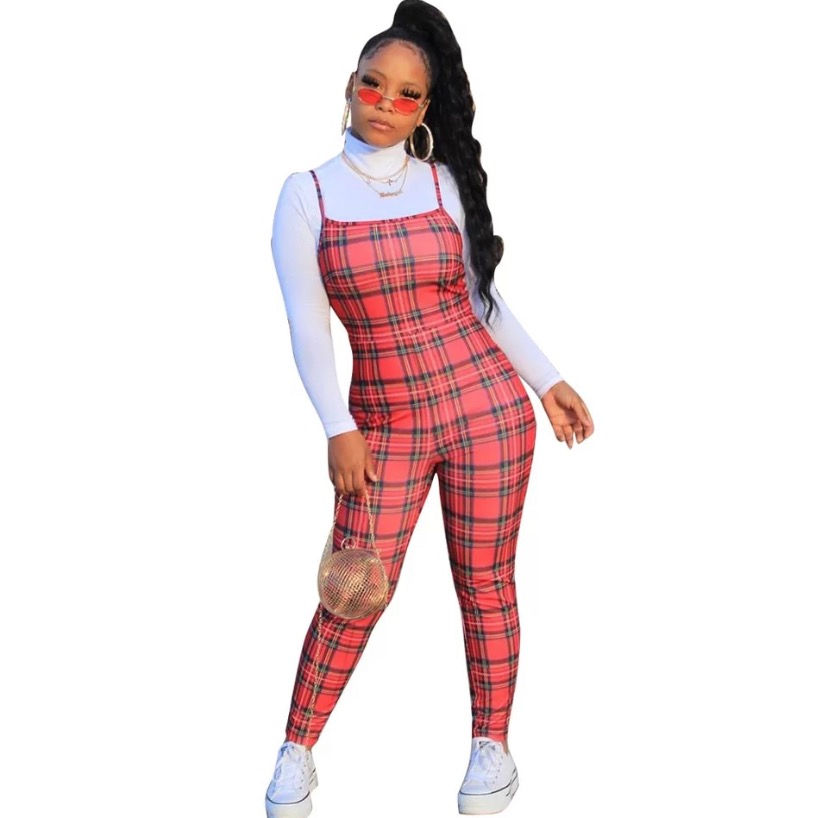 Plaid Body Suit 