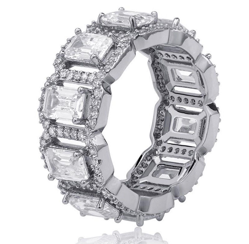 Thumbnail: Baguette Clustered Ring