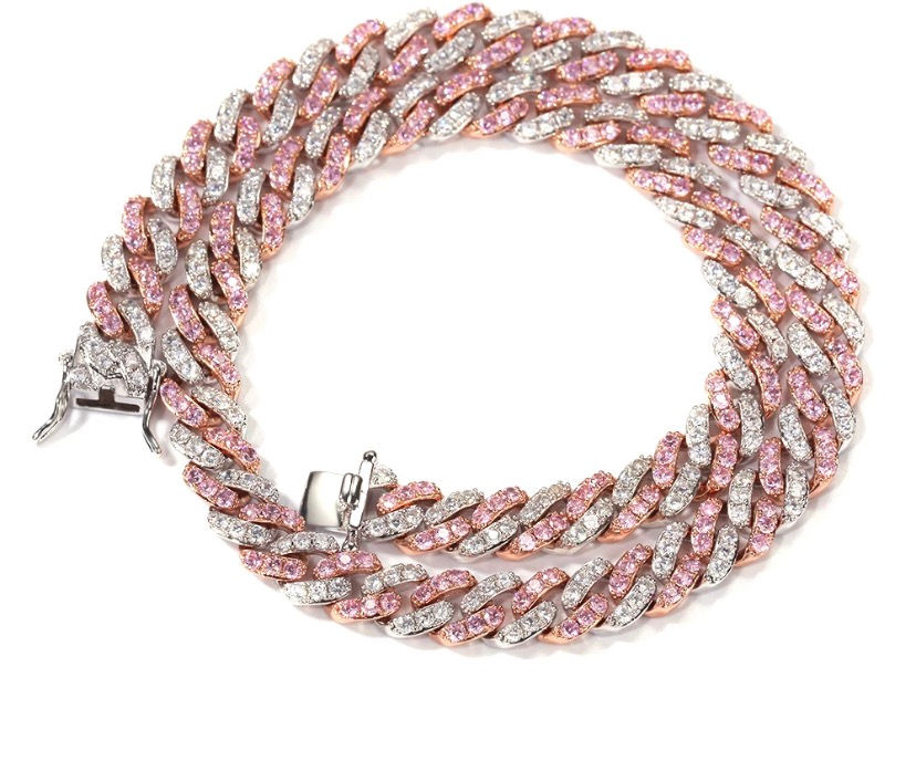 Thumbnail: Pink Ice Cuban Link Chain