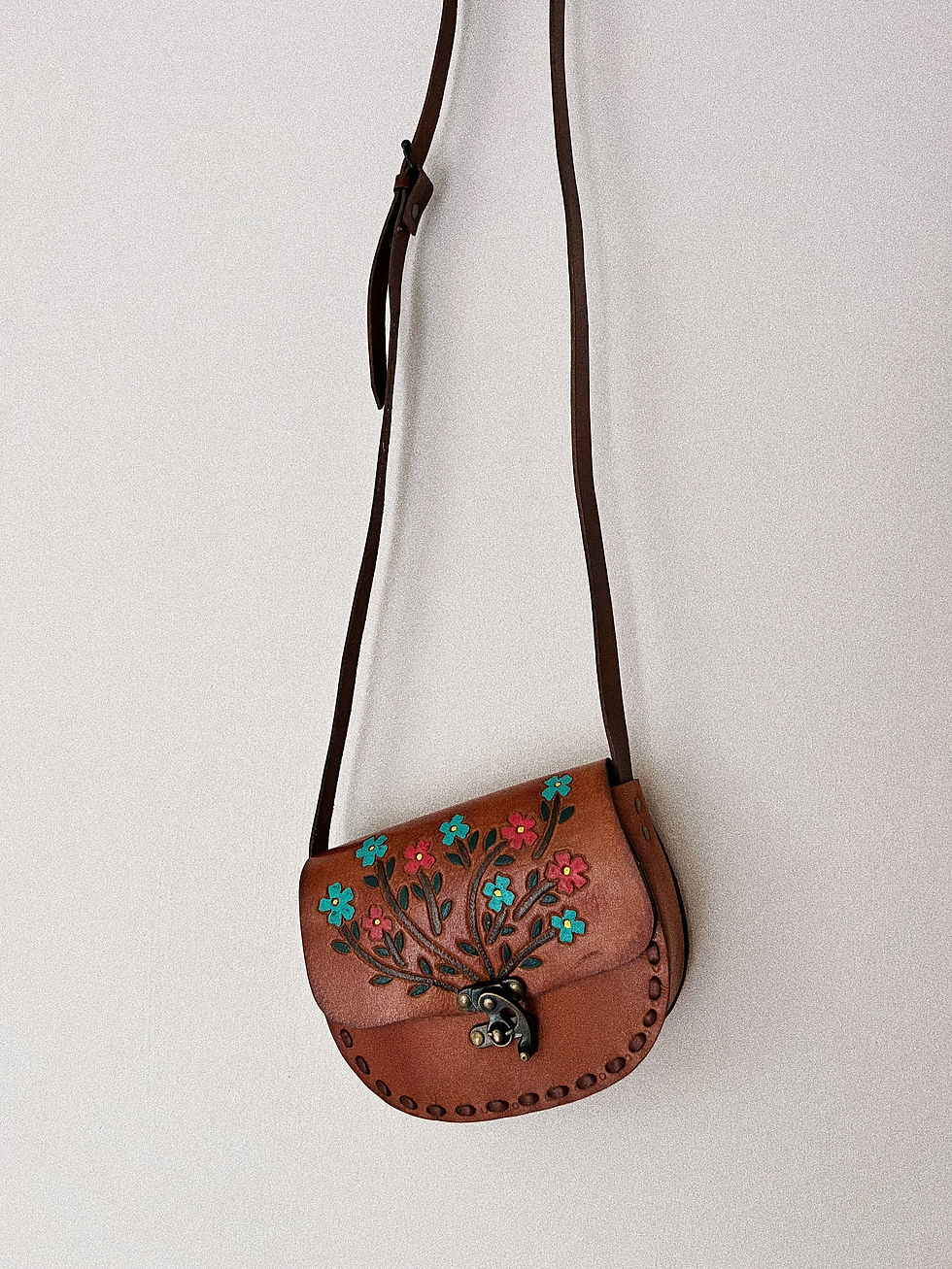 Leather Bag Bunga Ceria