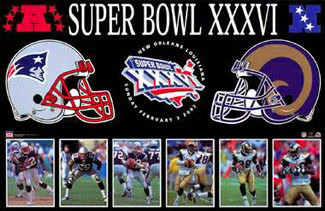 Super Bowl XXXVI 36 Super Deluxe 8 DVD Edition - With Playoff Games