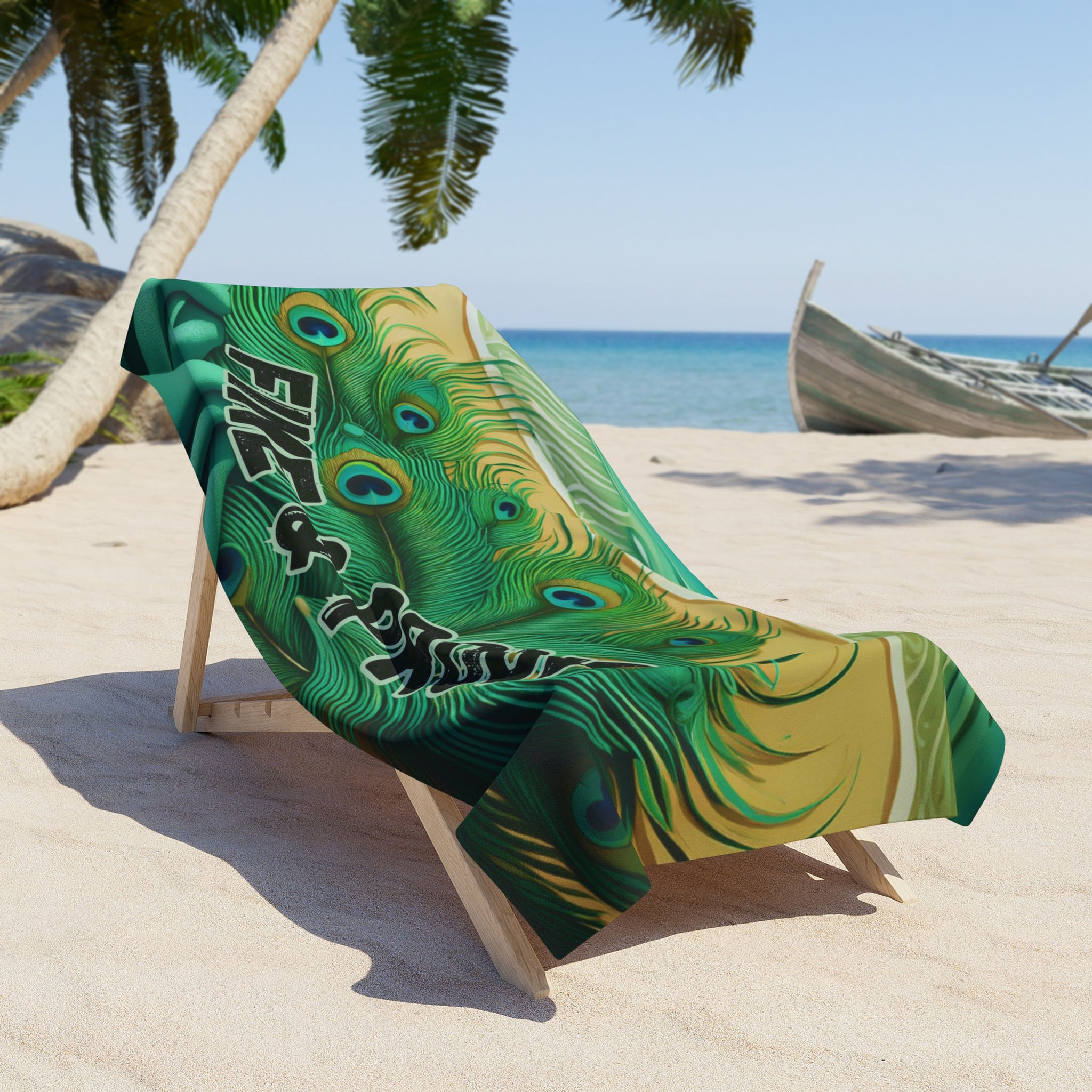 lt Green FINE & PROUD Beach Towel