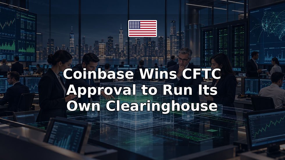 Coinbase Wins CFTC Approval to Run Its Own Clearinghouse