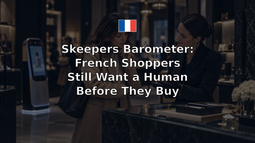Skeepers Barometer: French Shoppers Still Want a Human Before They Buy