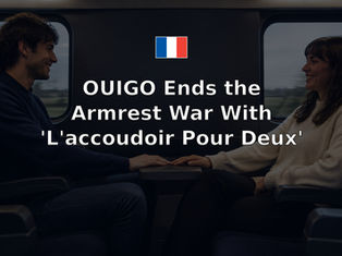 OUIGO Ends the Armrest War With 'L'accoudoir Pour Deux'