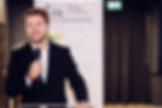 Daniel Nikolla speaking at the British Kosovar Chamber Of Commerce Gala 2024