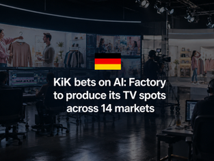 KiK bets on AI: Factory to produce its TV spots across 14 markets