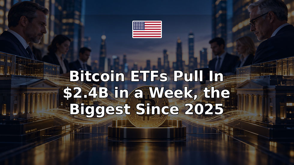 Bitcoin ETFs Pull In $2.4B in a Week, the Biggest Since 2025