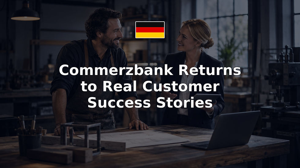 Commerzbank Returns to Real Customer Success Stories
