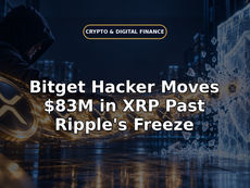 Bitget Hacker Moves $83M in XRP Past Ripple's Freeze