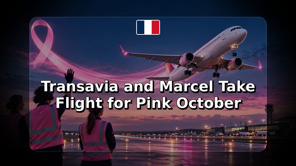 Transavia and Marcel Take Flight for Pink October