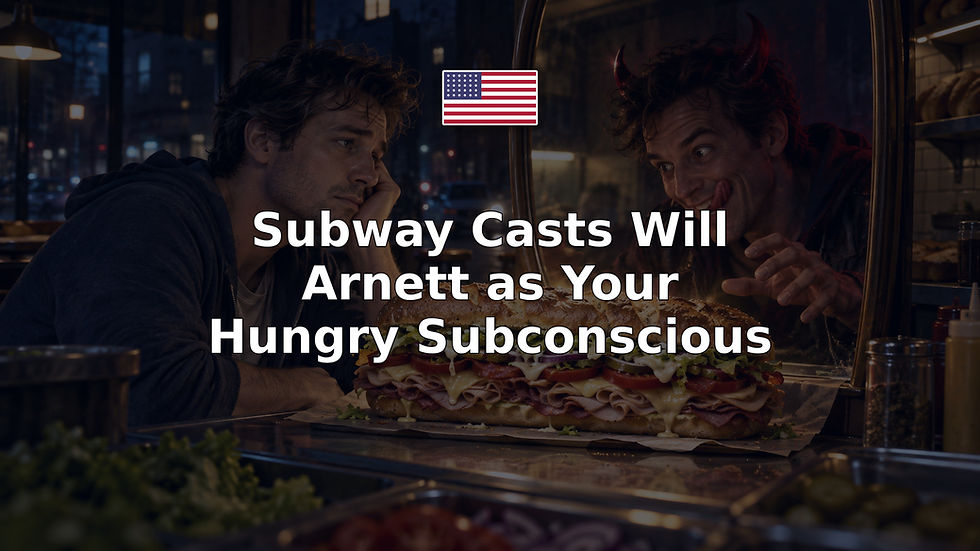 Subway Casts Will Arnett as Your Hungry Subconscious