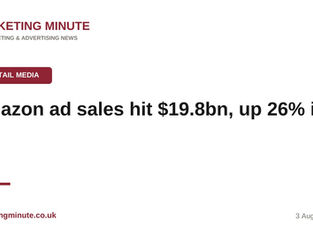 Amazon's ad machine hits $19.8bn — up 26% as sports inventory sells out