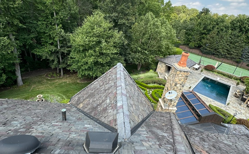 Tracing a roof leak back to its source on a Paramus NJ roof
