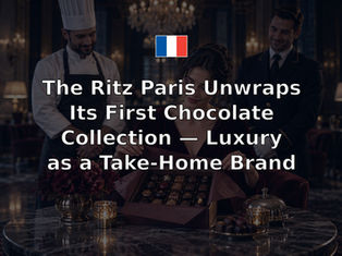The Ritz Paris Unwraps Its First Chocolate Collection — Luxury as a Take-Home Brand