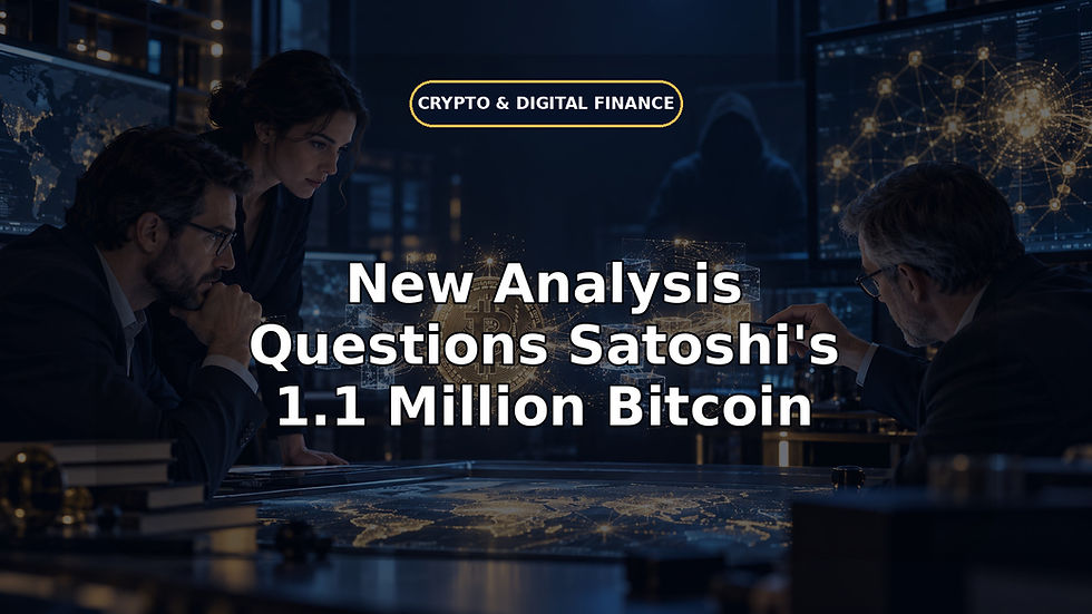 New Analysis Questions Satoshi's 1.1 Million Bitcoin