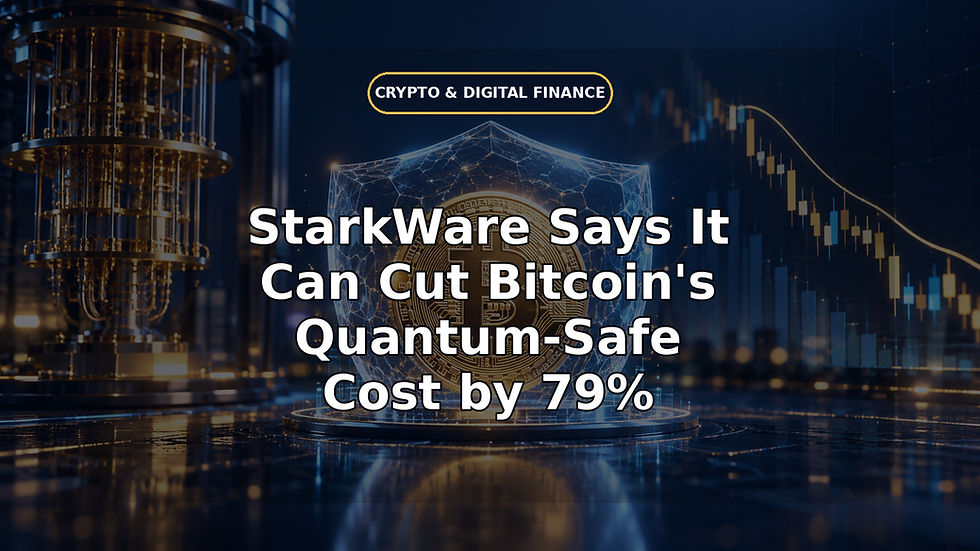 StarkWare Says It Can Cut Bitcoin's Quantum-Safe Cost by 79%