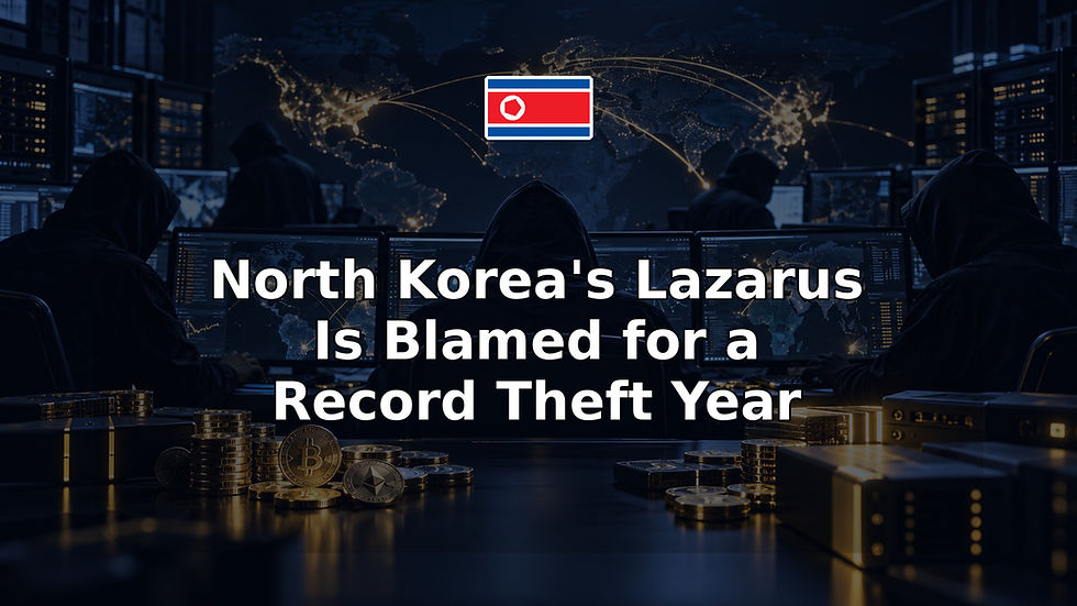 North Korea's Lazarus Is Blamed for a Record Theft Year