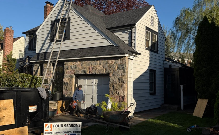 Roof inspection on a Little Falls NJ home exterior