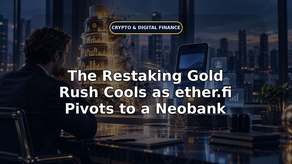 The Restaking Gold Rush Cools as ether.fi Pivots to a Neobank