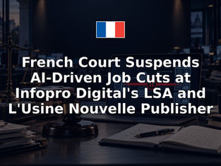 French Court Suspends AI-Driven Job Cuts at Infopro Digital's LSA and L'Usine Nouvelle Publisher