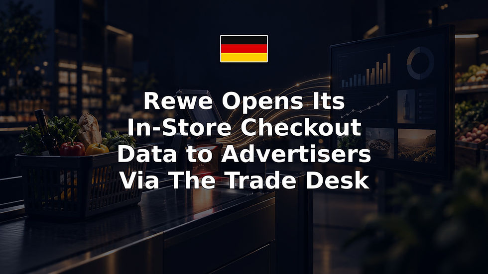 Rewe Opens Its In-Store Checkout Data to Advertisers Via The Trade Desk