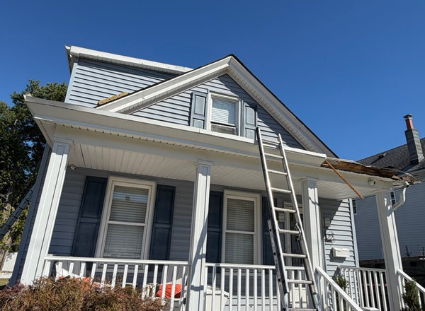 Chimney and exterior masonry inspection on an Oakland NJ roof