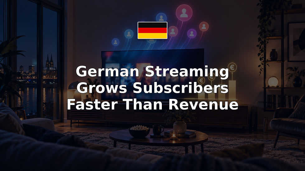 German Streaming Grows Subscribers Faster Than Revenue