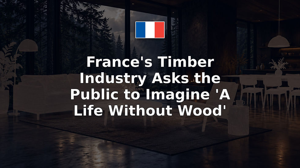 France's Timber Industry Asks the Public to Imagine 'A Life Without Wood'