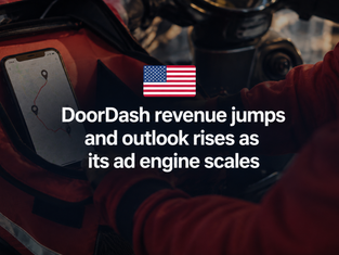 DoorDash revenue jumps and outlook rises as its ad engine scales