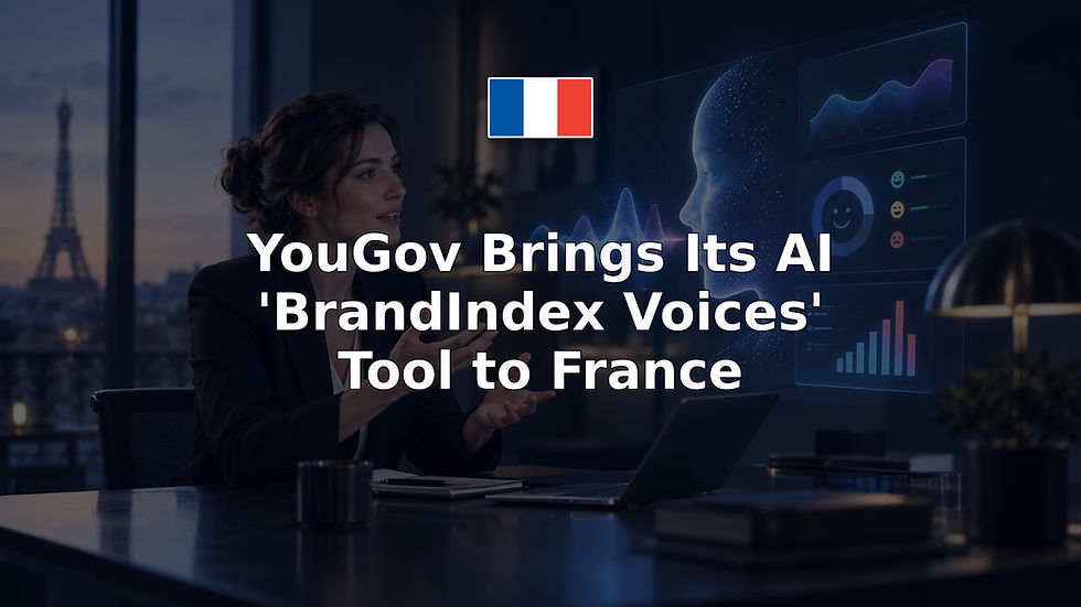 YouGov Brings Its AI 'BrandIndex Voices' Tool to France