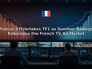 France 2 Overtakes TF1 as Summer Ratings Rebalance the French TV Ad Market