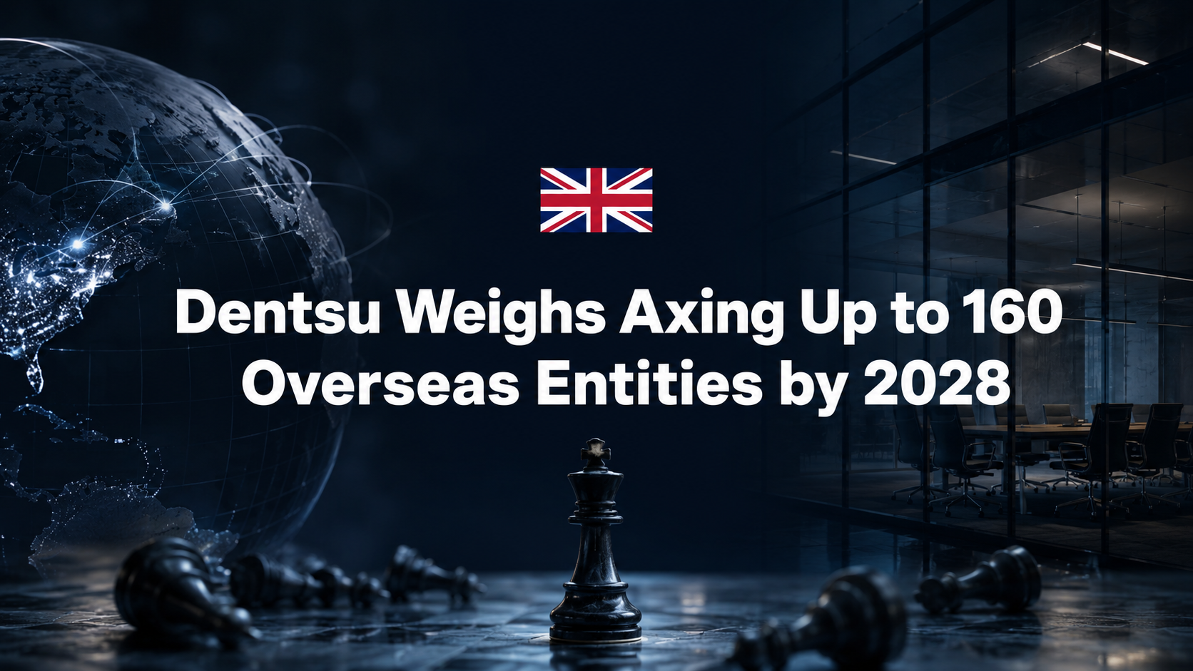 Dentsu Weighs Axing Up to 160 Overseas Entities by 2028